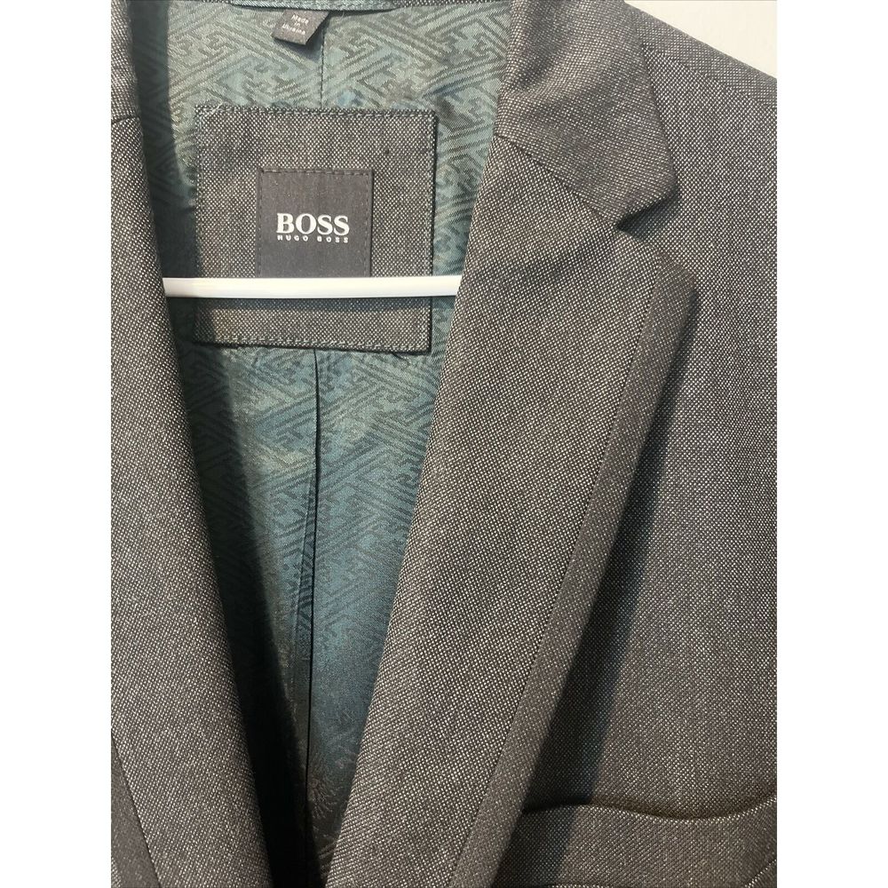 BOSS Hugo Coastes Suit Jacket 40 R 40R Dark Gray - Picture 3 of 6
